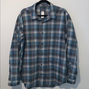 Patagonia (organic cotton) long sleeve plaid shirt